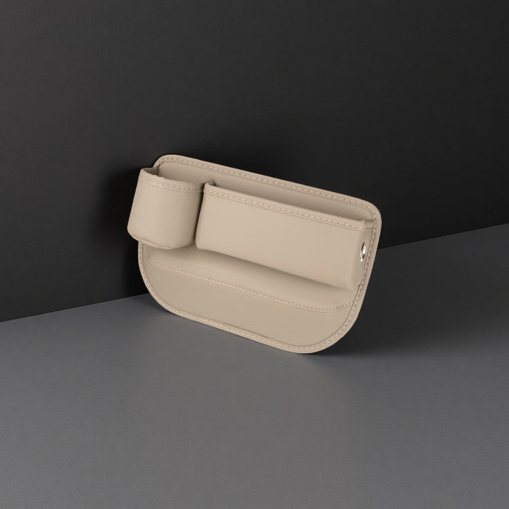 Mocha Brown car seat gap storage box, car storage and organization box Application Scenario