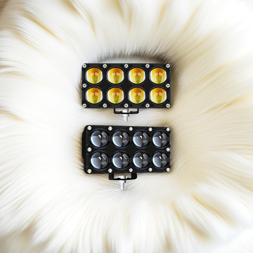 Black six-lamp LED light group vehicle lighting fixtures are waterproof, durable, high-brightness and suitable for night driving Application Scenario