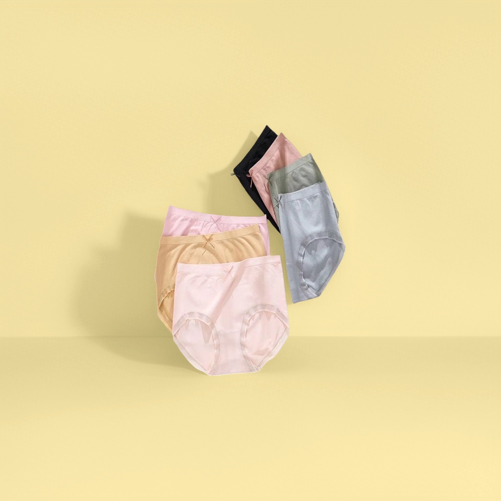 Calzoncillos de cintura alta multicolor para mujeres de algodón cómodo transpirable sin marcas modelo básico Application Scenario