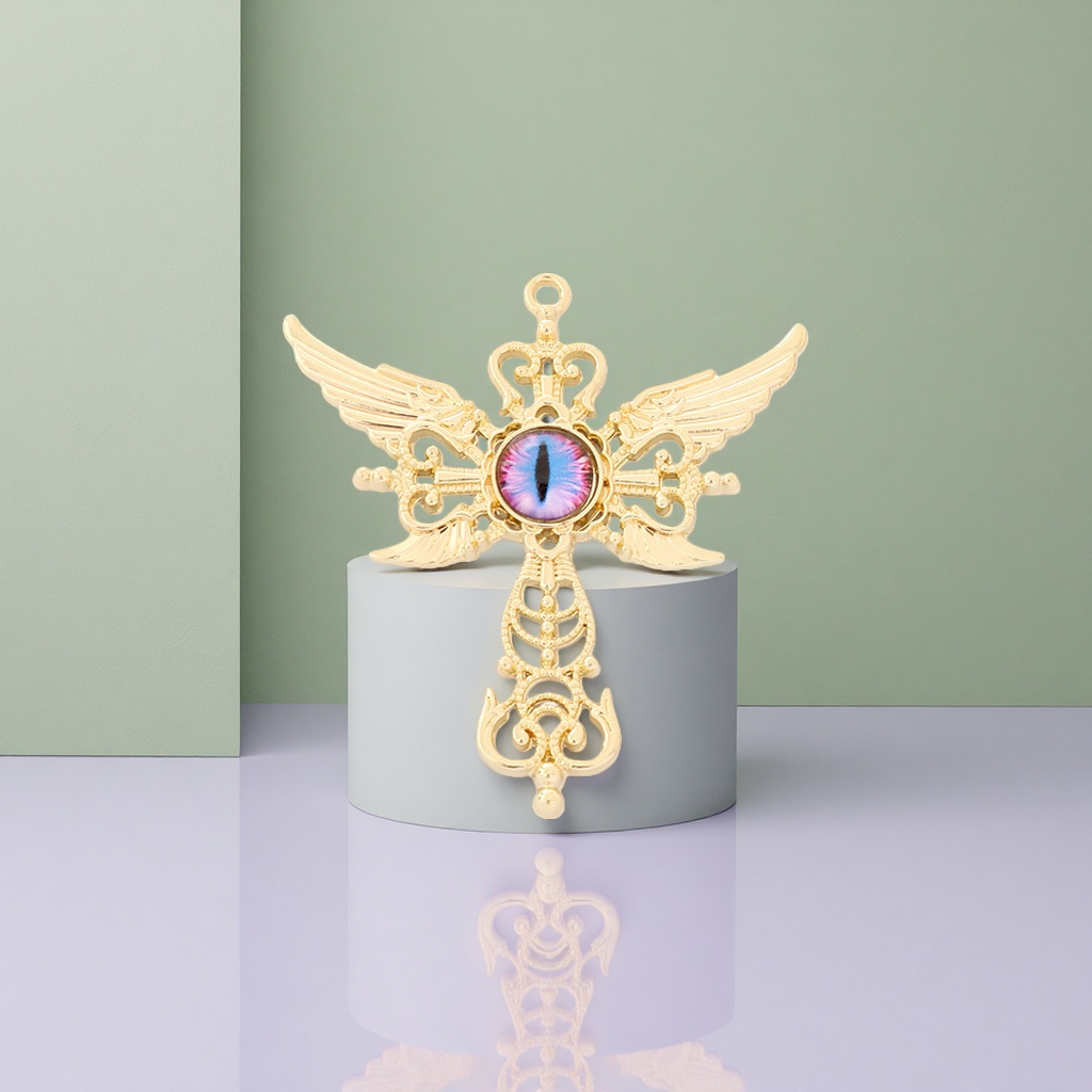 ستة ألوان من هيتومي مصممة في قلادة الصليب الذهبية Specification image