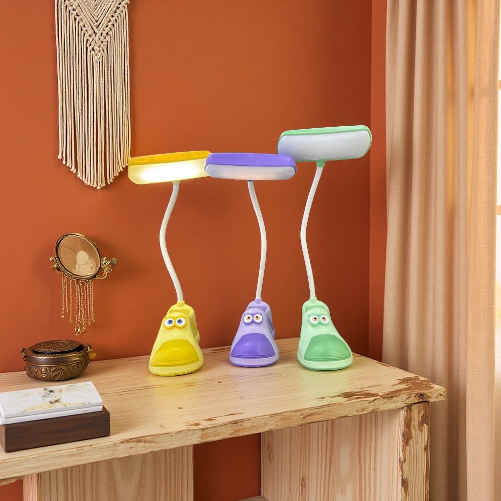 Colorful cartoon children's desk lamp, dimmable eye-protecting learning lamp, multi-color design creative desktop desk lamp
