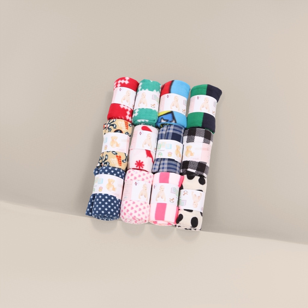 Colorful baby blanket rolls are soft, skin-friendly and warm, providing a thin spring and autumn cover for newborns Specification image