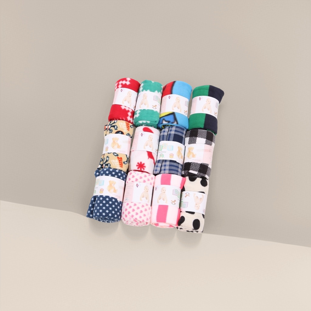 Colorful baby blanket rolls are soft, skin-friendly and warm, providing a thin spring and autumn cover for newborns details Picture