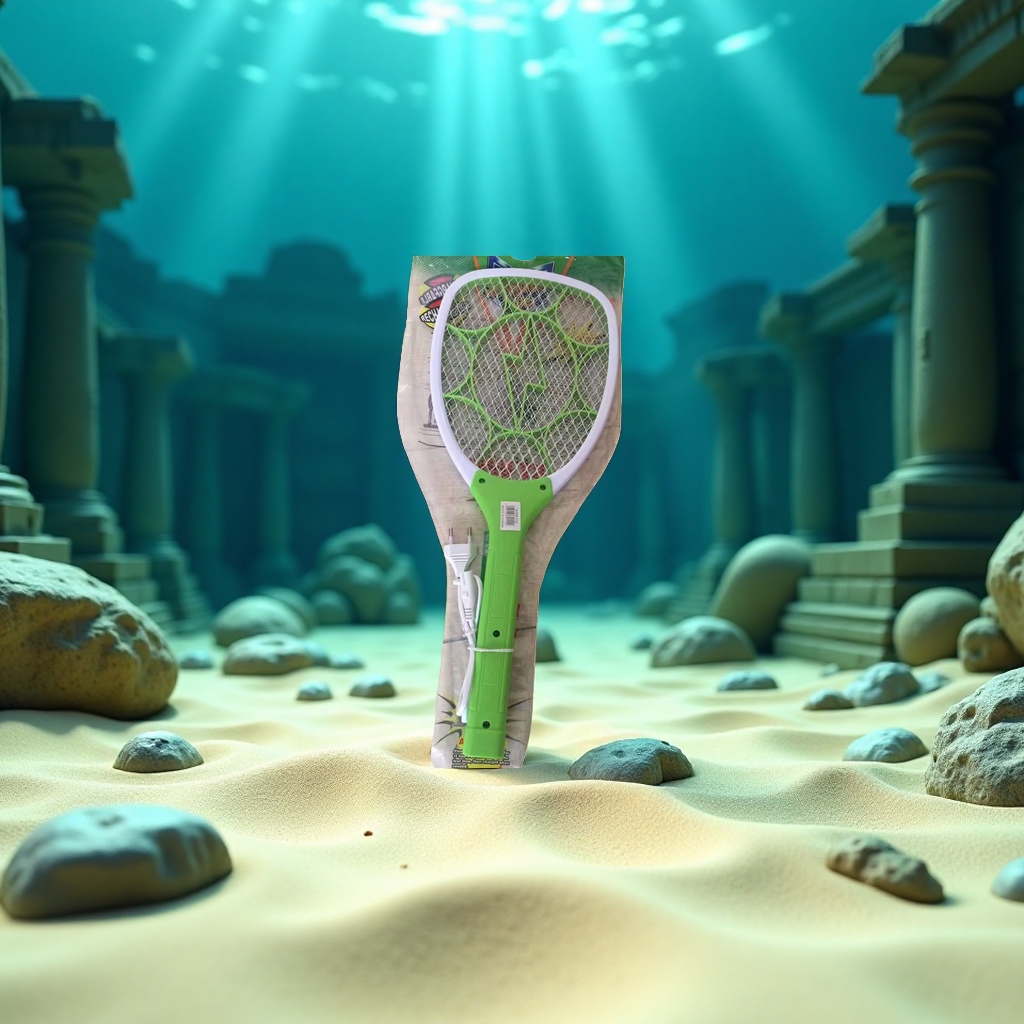 Green electric mosquito swatter, rechargeable mosquito killer, household, highly efficient, quiet and foldable 11111 Specification image