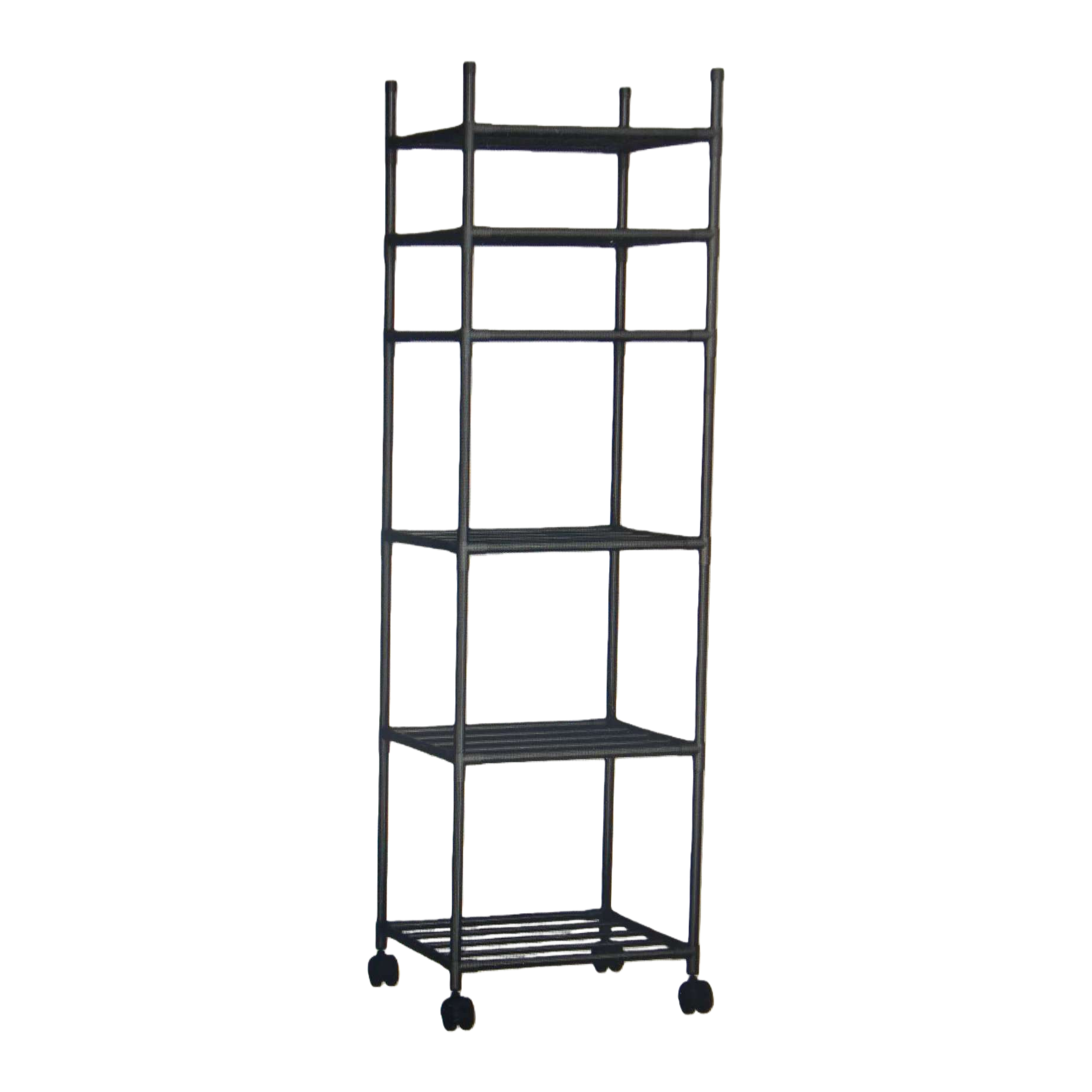 Black metal rack multinivel ajustable sala de estar dormitorio rack de almacenamiento Item Picture