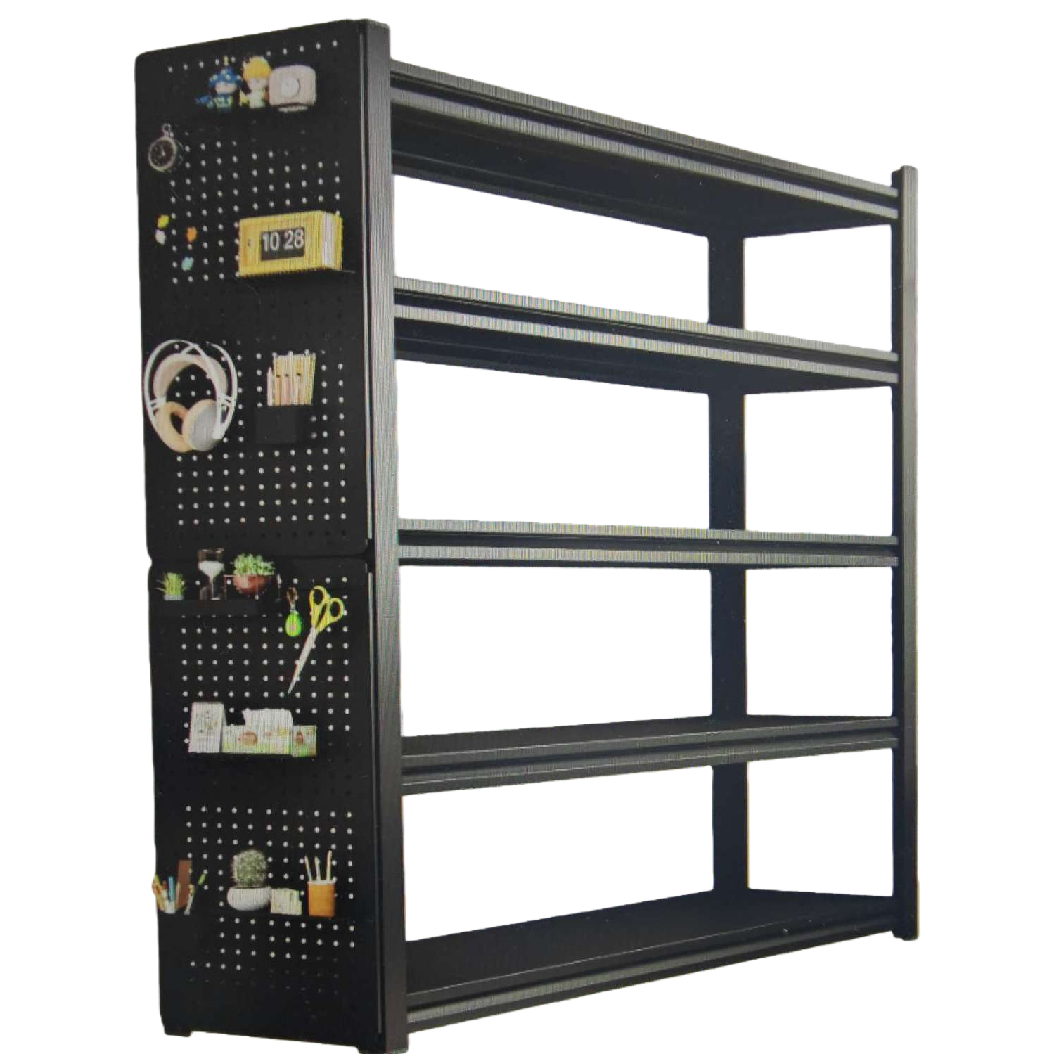 Agujero negro agujero panel rack almacenamiento de pared colgante tipo de pared multifunción sin perforación Item Picture
