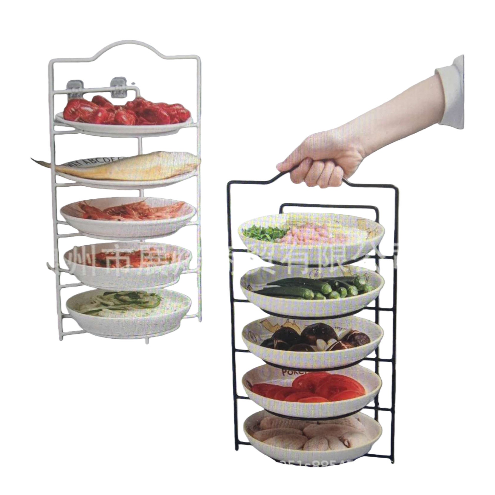 Negro multicapa rack engrosado soporte de carga sala de estar dormitorio rack de almacenamiento Item Picture