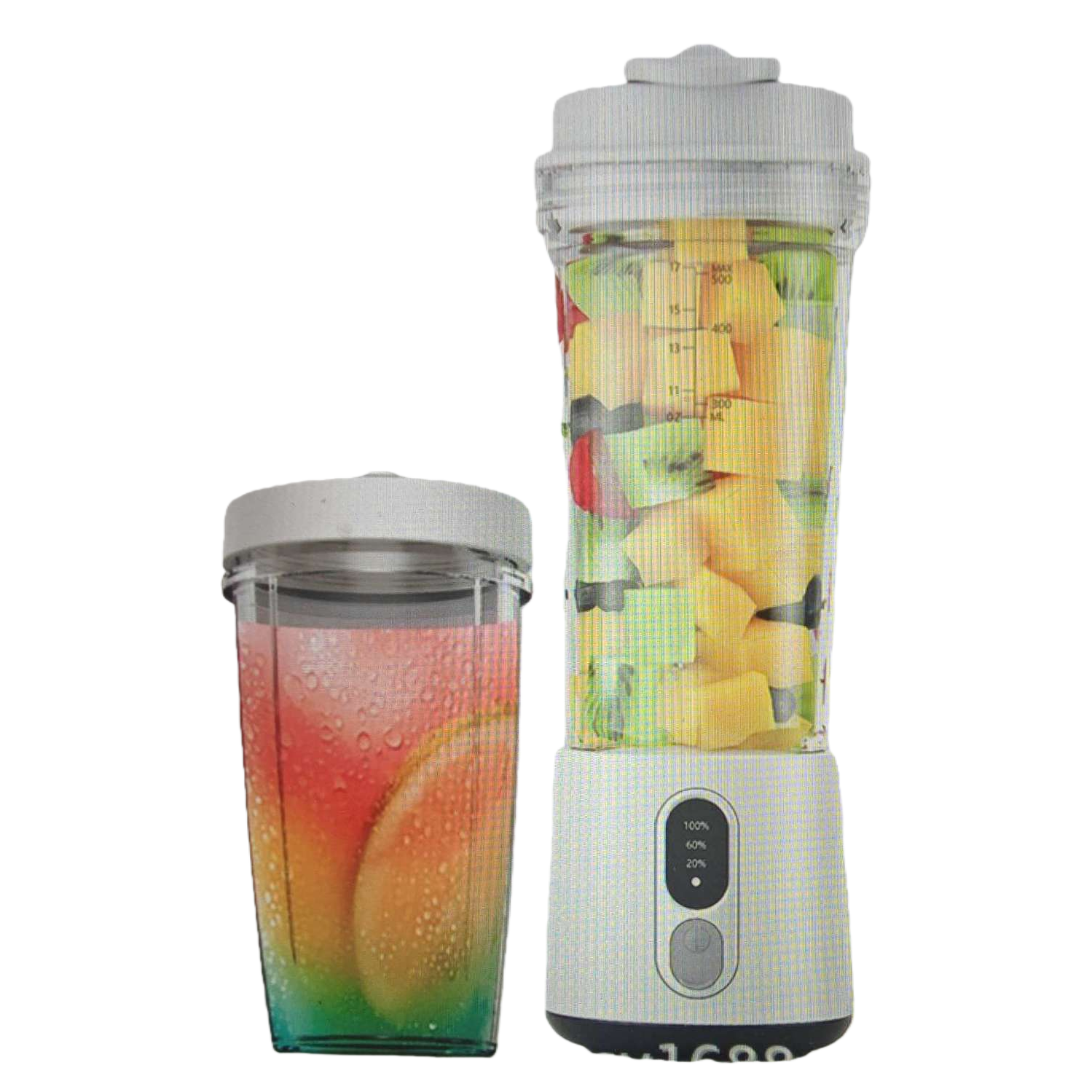 White portable blender, rechargeable mini home juicer, portable blender Item Picture