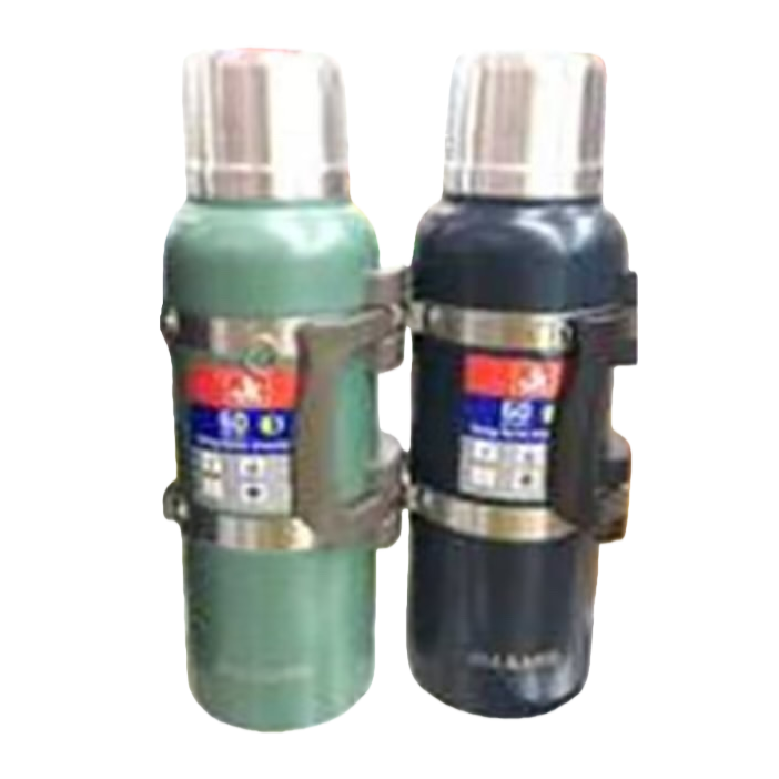 Green and black dual-color insulated cup, 304 stainless steel vacuum insulated portable water cup Item Picture
