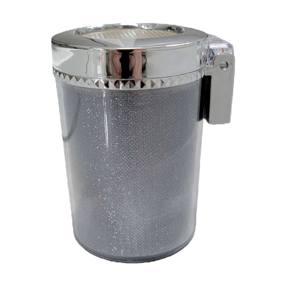 Silver glitter powder can cosmetic storage can, metallic glitter powder storage can Item Picture