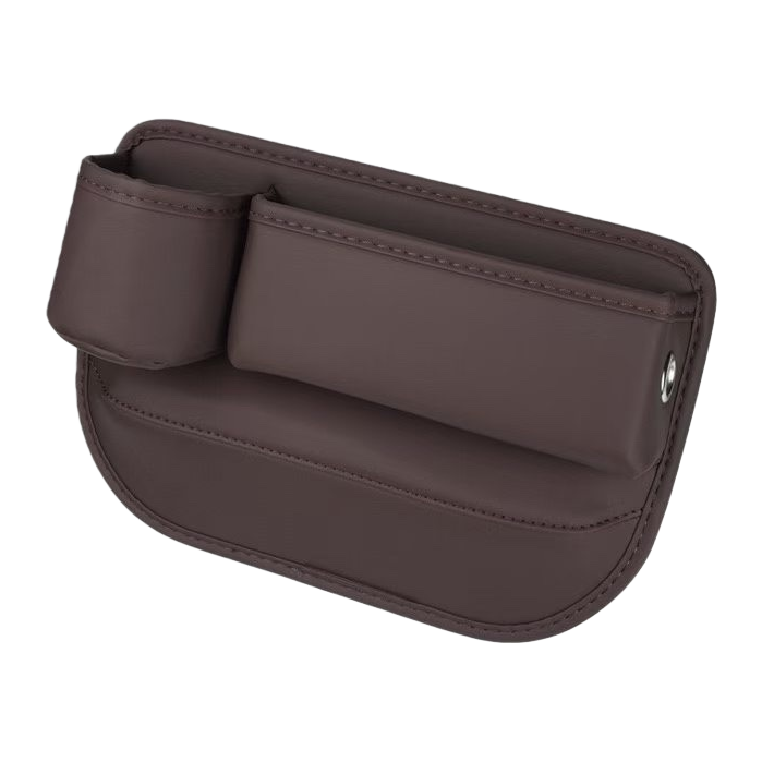 Mocha Brown car seat gap storage box, car storage and organization box Item Picture
