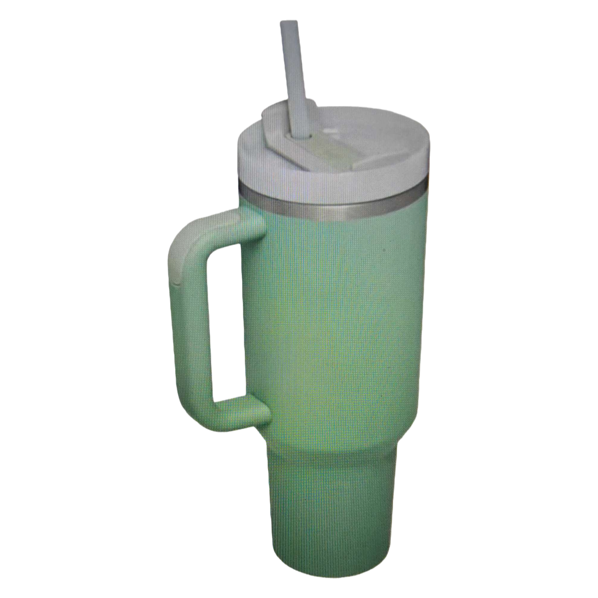 Green insulated cup, stainless steel vacuum heat preservation, 500ml, portable for home and office use Item Picture