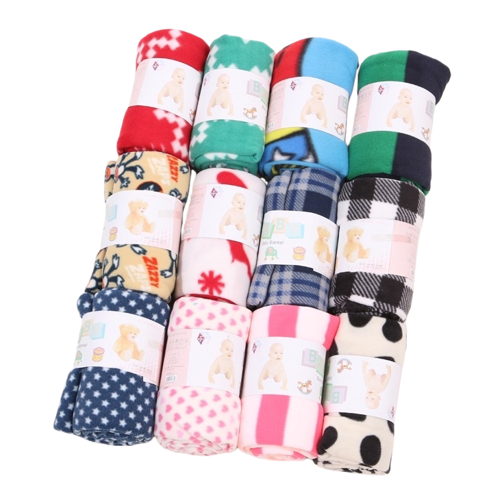 Colorful baby blanket rolls are soft, skin-friendly and warm, providing a thin spring and autumn cover for newborns Item Picture