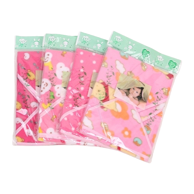 Pink baby wrap, soft pure cotton newborn swaddling cloth, 120cmx120cm Item Picture