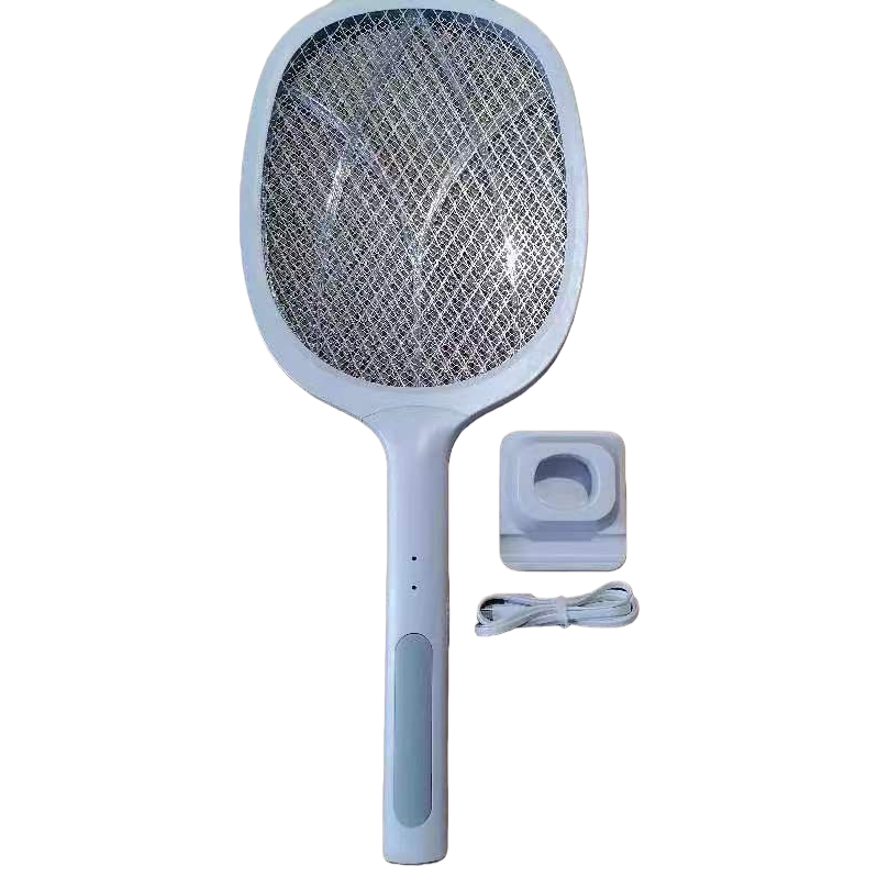 White electric mosquito swatter, household mosquito killer, rechargeable, highly efficient, quiet, safe and environmentally friendly. 3333 Item Picture