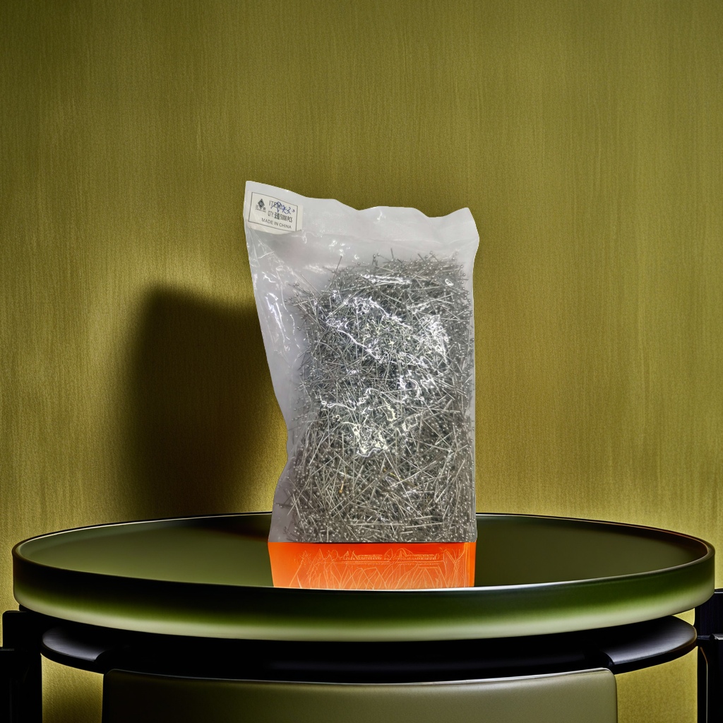 透明塑料袋装银色大头针 缝纫手工通用 安全防滑大号别针