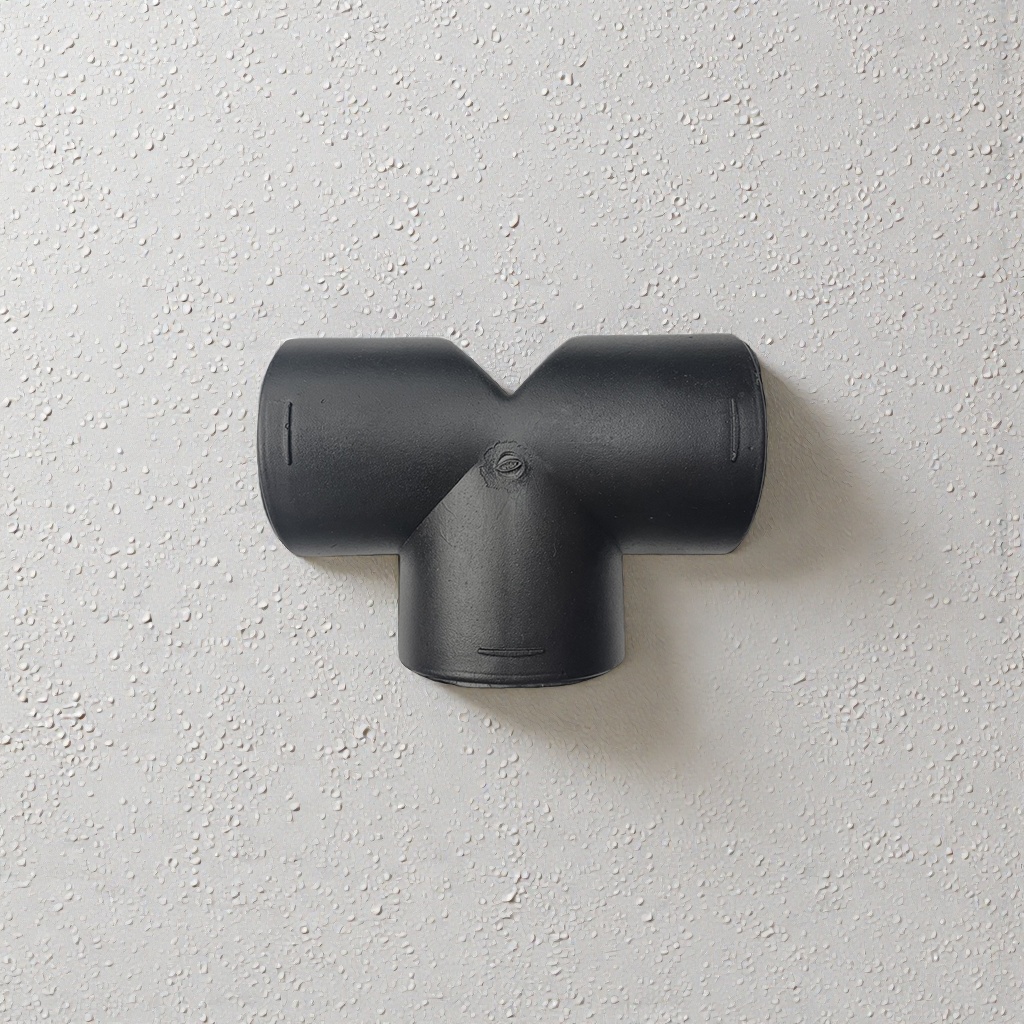 Adjustable T-shaped ventilation pipe branch diverter exhaust pipe outlet joint for parking heater