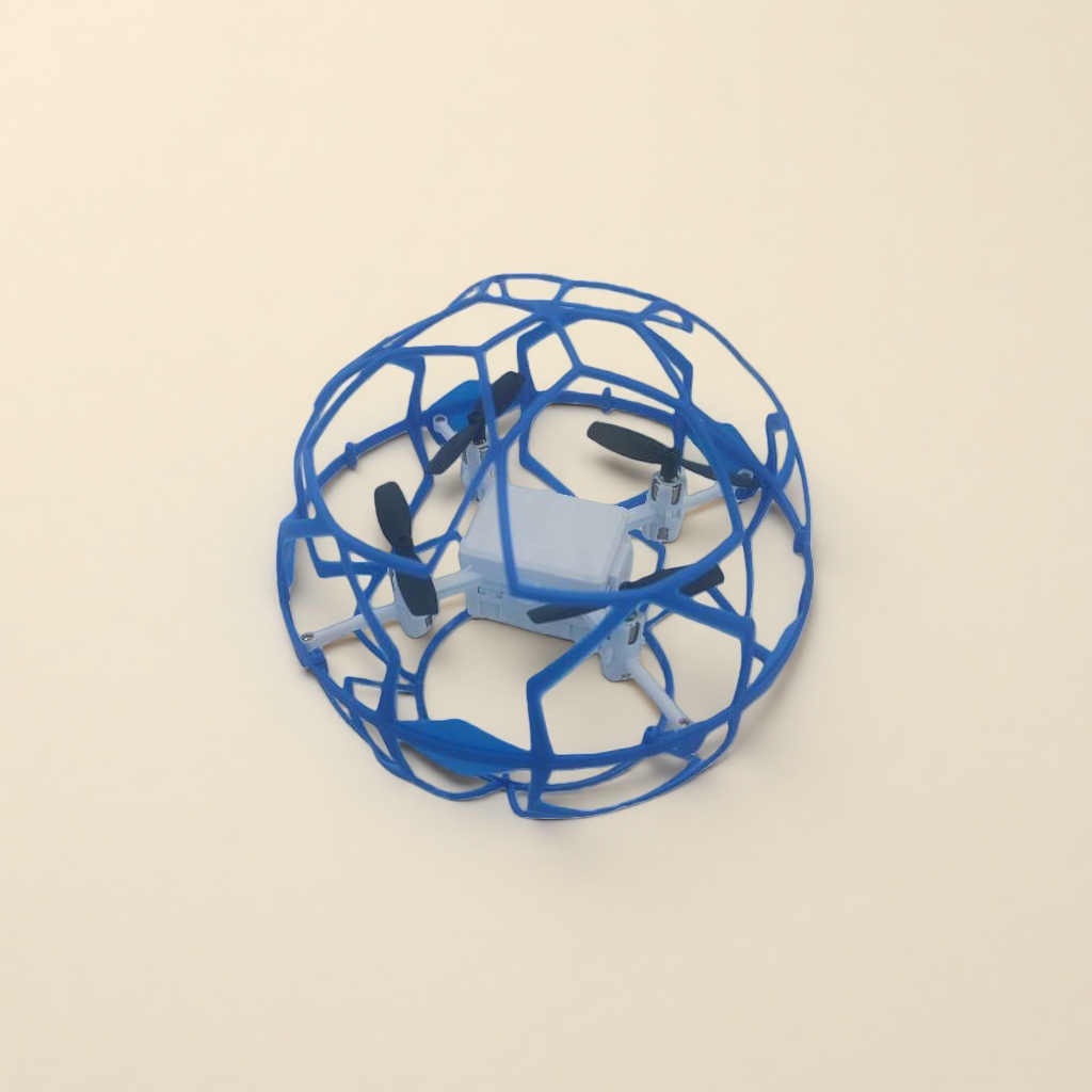 Blue spherical protective cover, white drone Specification image