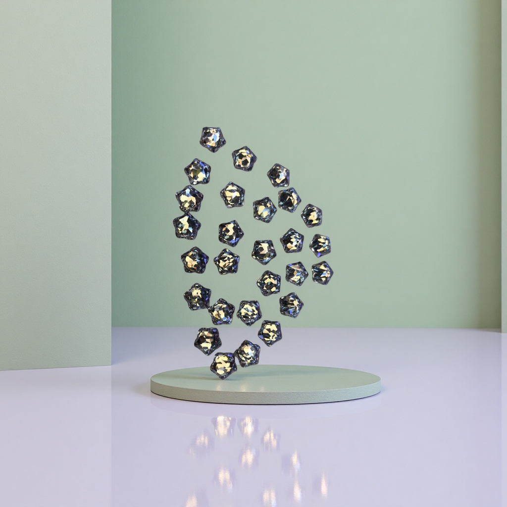 Transparent star-shaped crystal diamond jewelry, shiny decorative accessories, DIY handcrafted materials