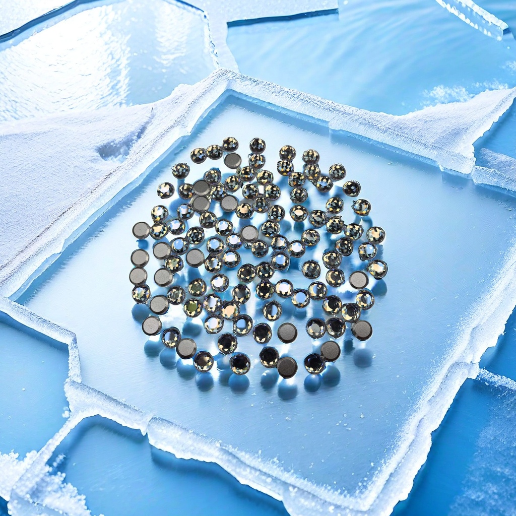 DIY handmade jewelry accessories with silver rhinestone decorative stickers Application Scenario