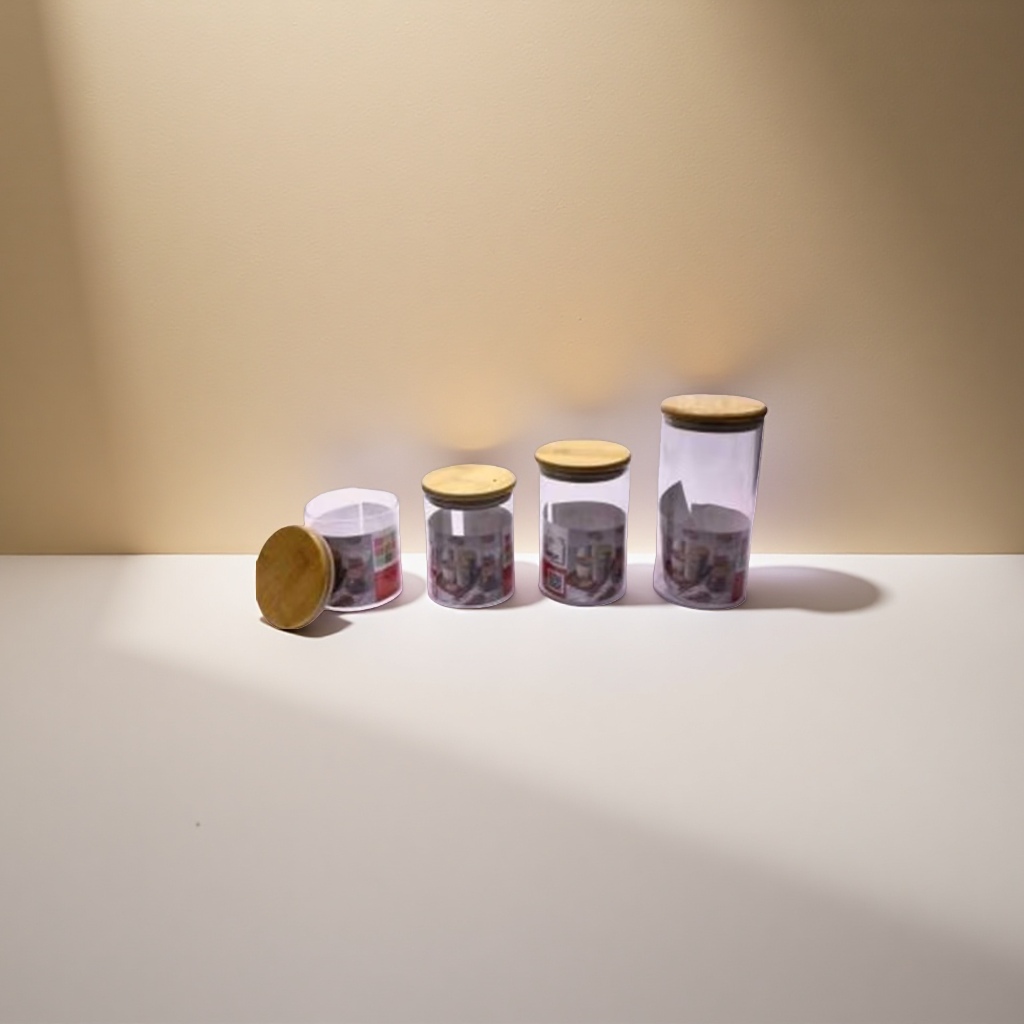 Transparent glass jars, storage jars, sealed moisture-proof kitchen storage jars, household jam jars Specification image