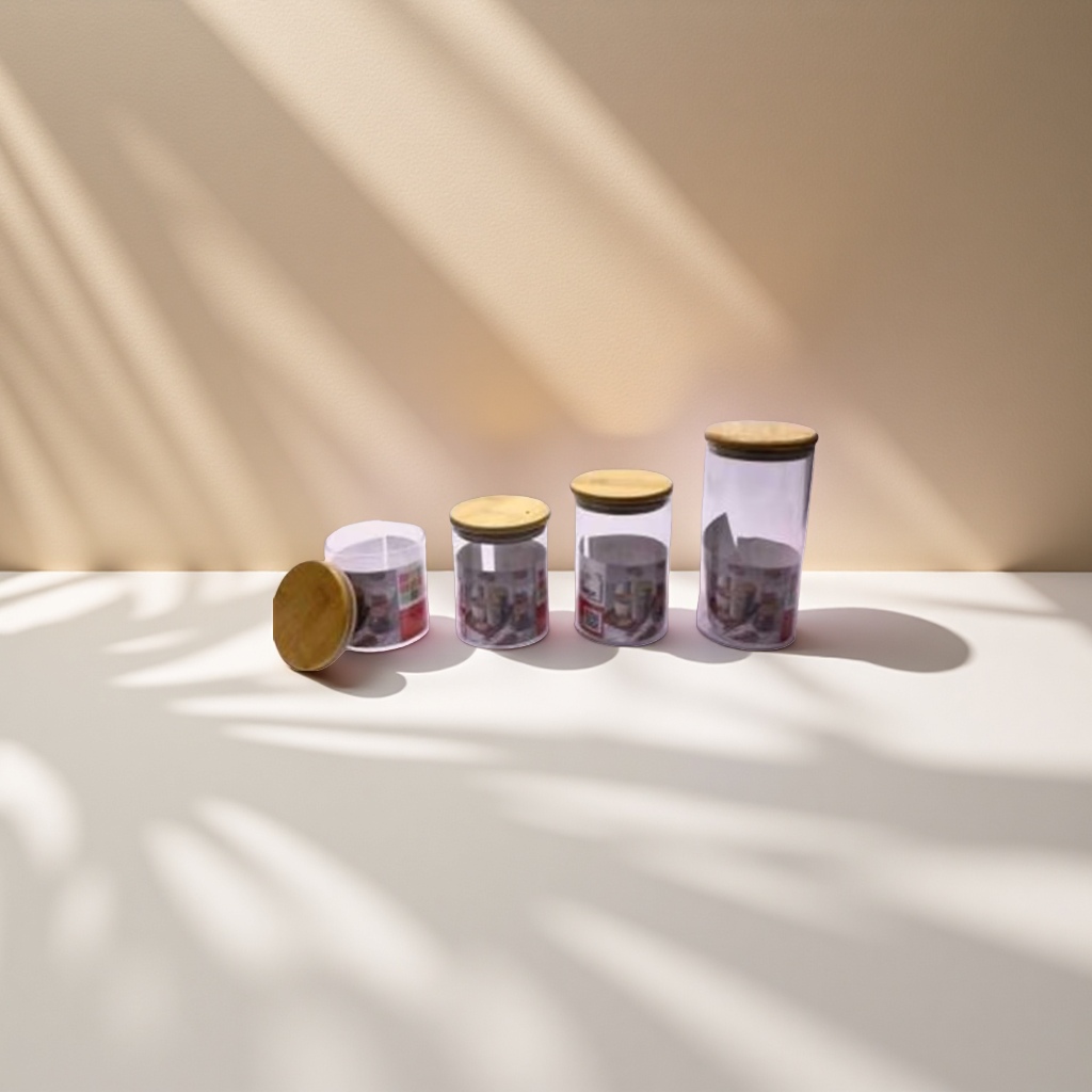 Transparent glass jars, storage jars, sealed moisture-proof kitchen storage jars, household jam jars Application Scenario