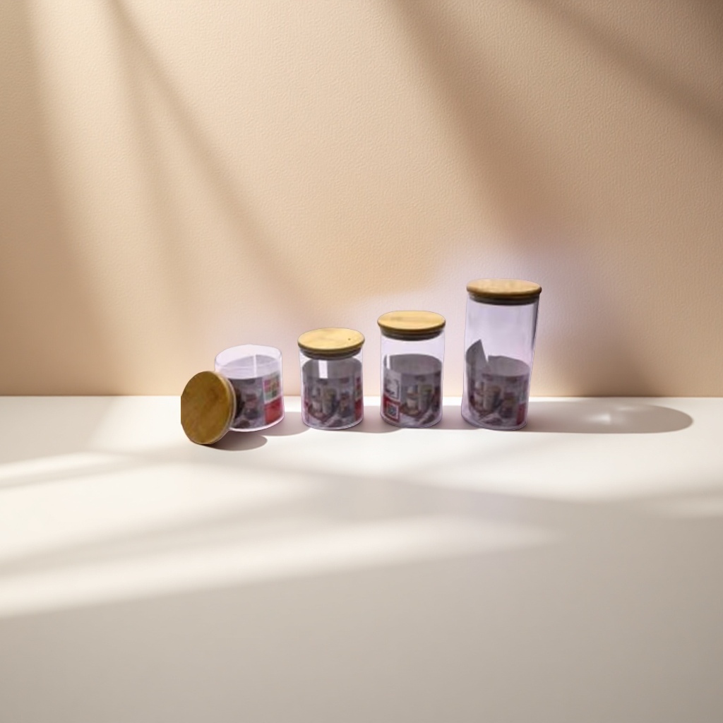 Transparent glass jars, storage jars, sealed moisture-proof kitchen storage jars, household jam jars details Picture