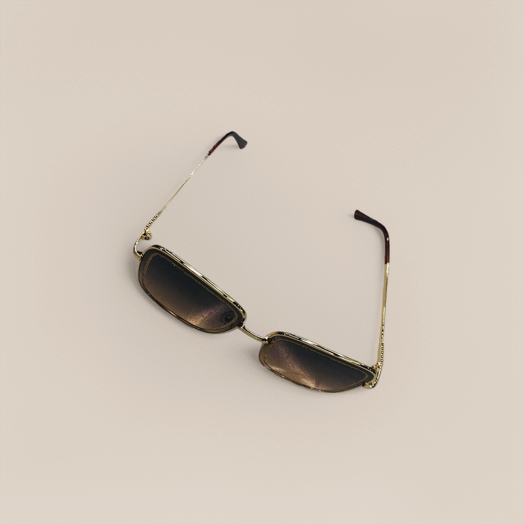 Golden-framed sunglasses with metal frames are light and comfortable, making them a must-have for daily commutes and travels details Picture
