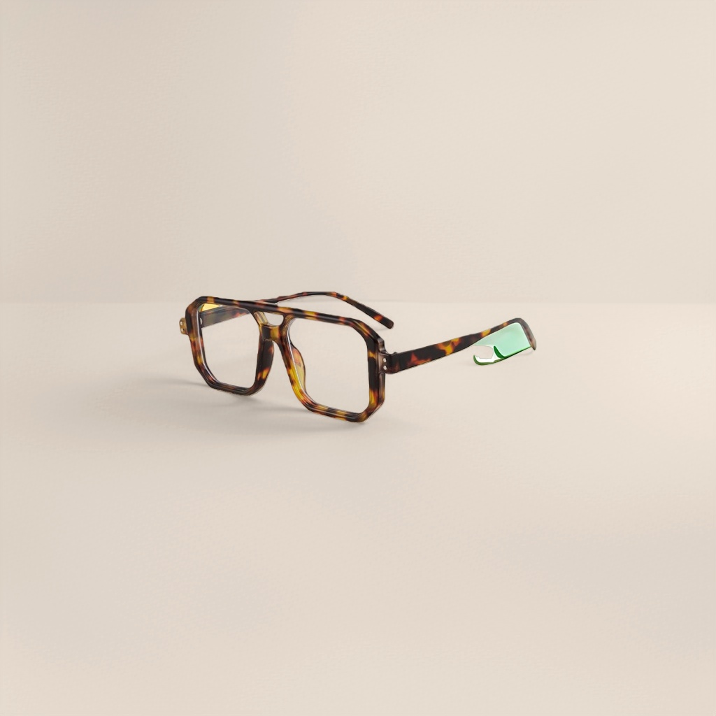 Gafas de marco grande de color tortuga moda retro anti luz azul ligero y cómodo Application Scenario