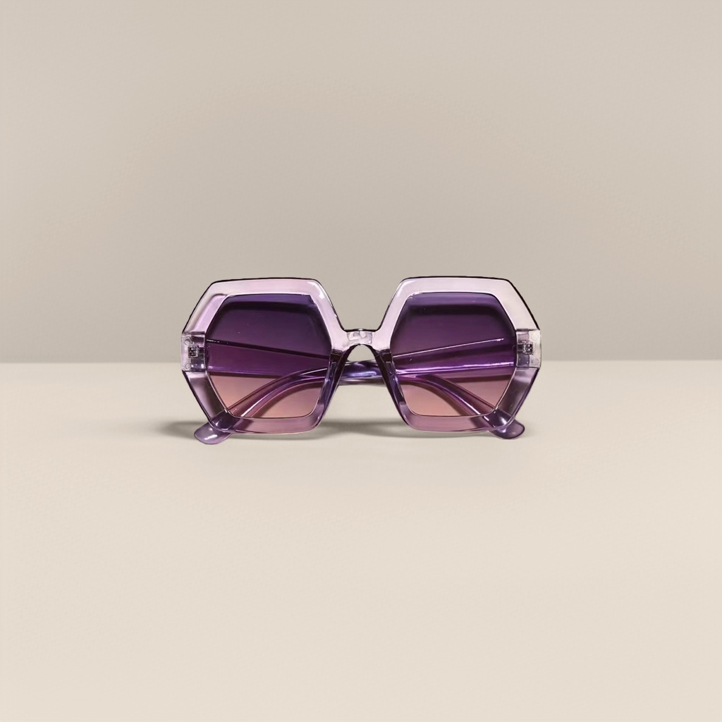 Purple gradient lentes gafas de sol moda protección uv polarizado shades details Picture