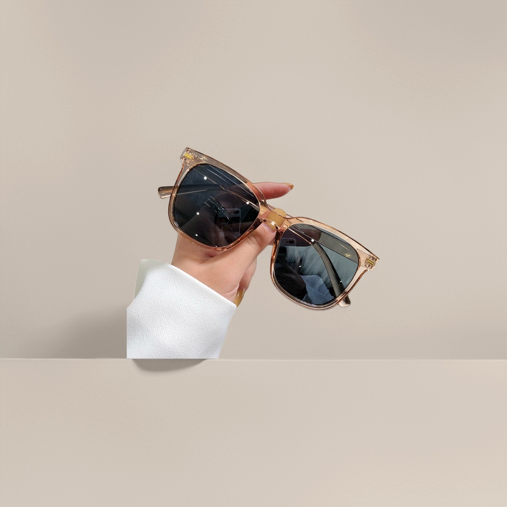 Brown transparent frame sunglasses are fashionable and versatile, as well as UV-resistant polarized sunglasses Application Scenario