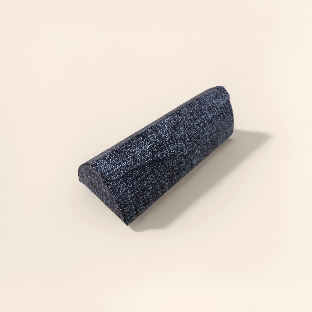 A portable scratch-resistant hard shell storage box with dark grey spotted texture for glasses Application Scenario