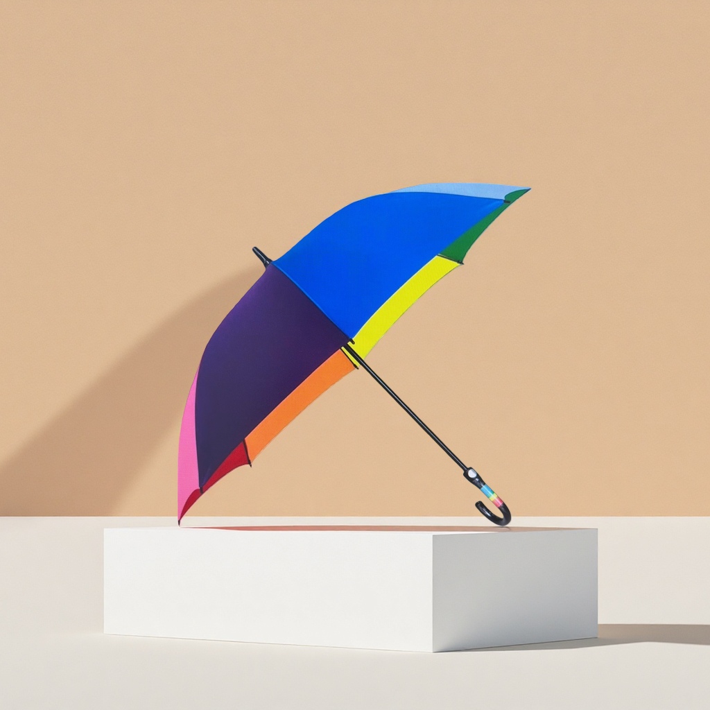 Paraguas de colores paño de poliéster engrosado a prueba de viento y resistencia a la lluvia apertura automática cierre plegable portátil Specification image