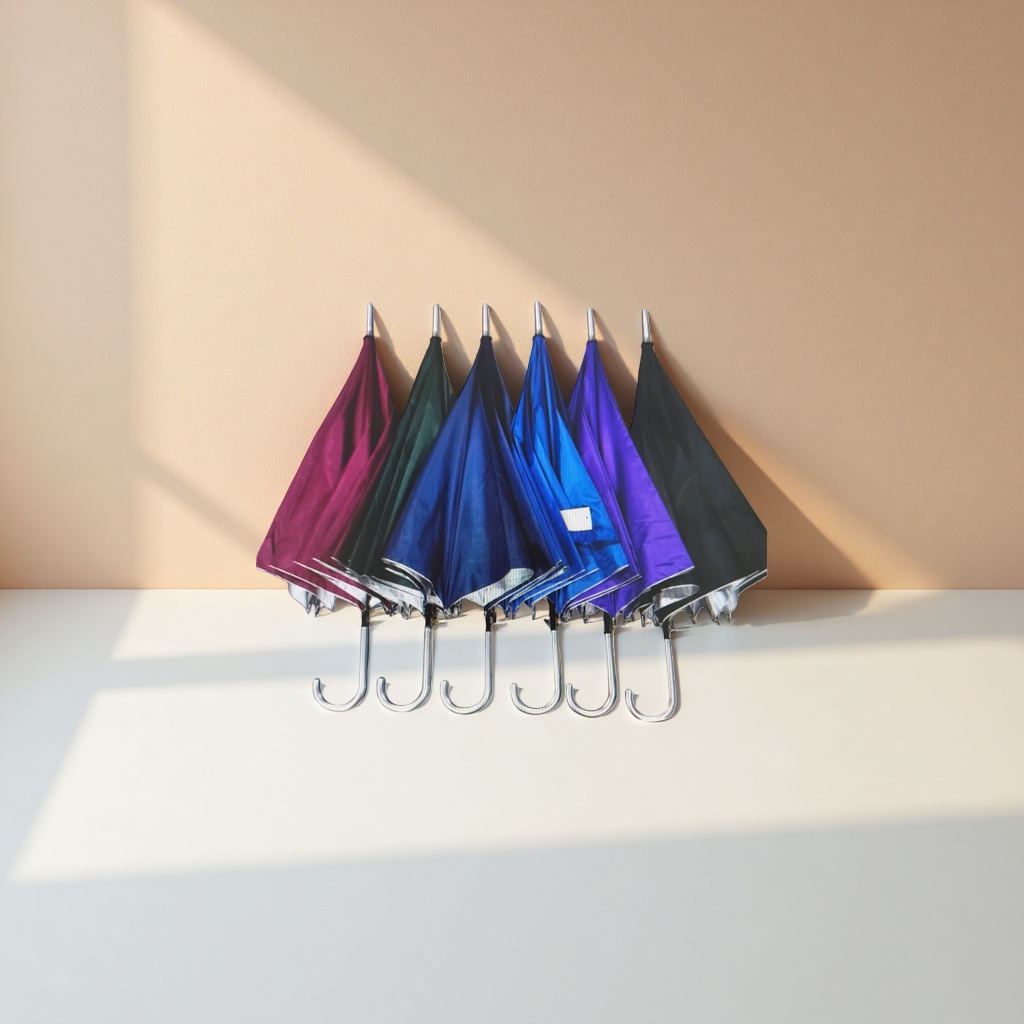 Paraguas de colores de alta densidad toque tela a prueba de viento resistente a la lluvia sol y lluvia de doble uso portátil plegable Specification image