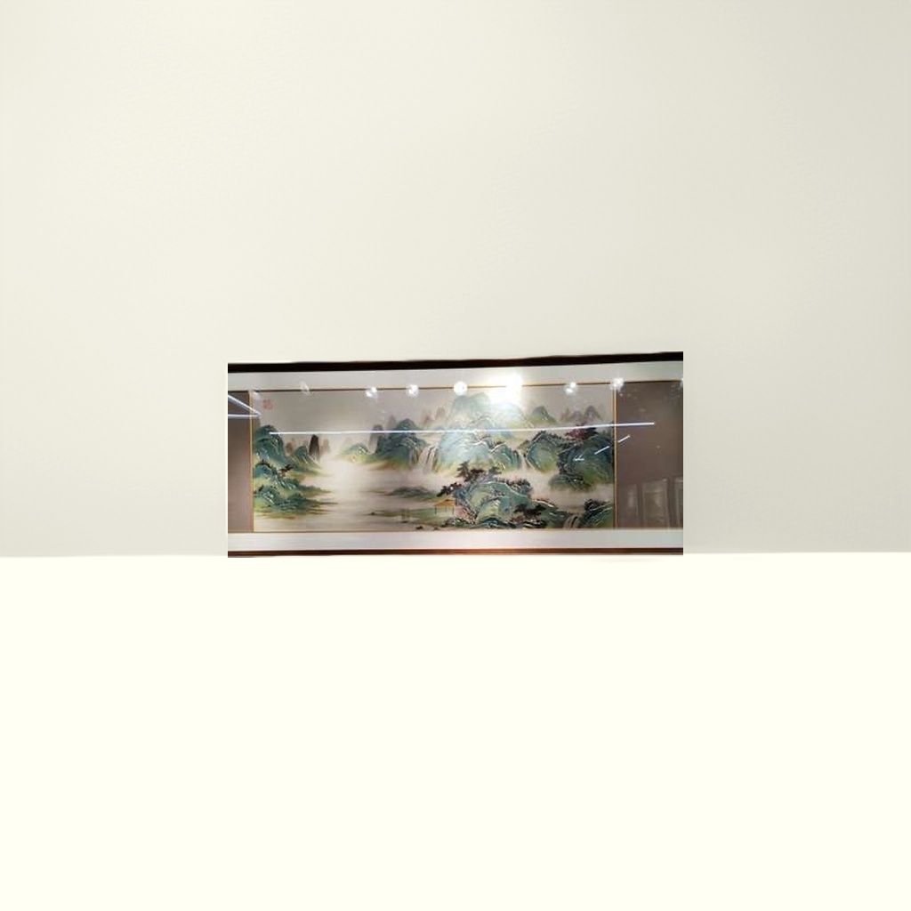 青绿山水画装饰画客厅挂画新中式国风壁画水墨画