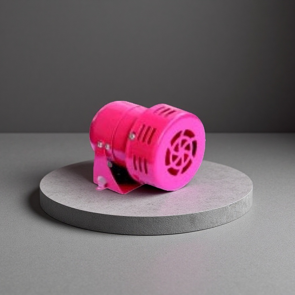 Pink alarm home security alarm device with sound and light reminder, rechargeable and portable