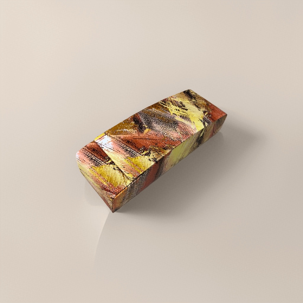 A rectangular storage box with colorful abstract patterns and a Nordic-style creative home decoration Specification image