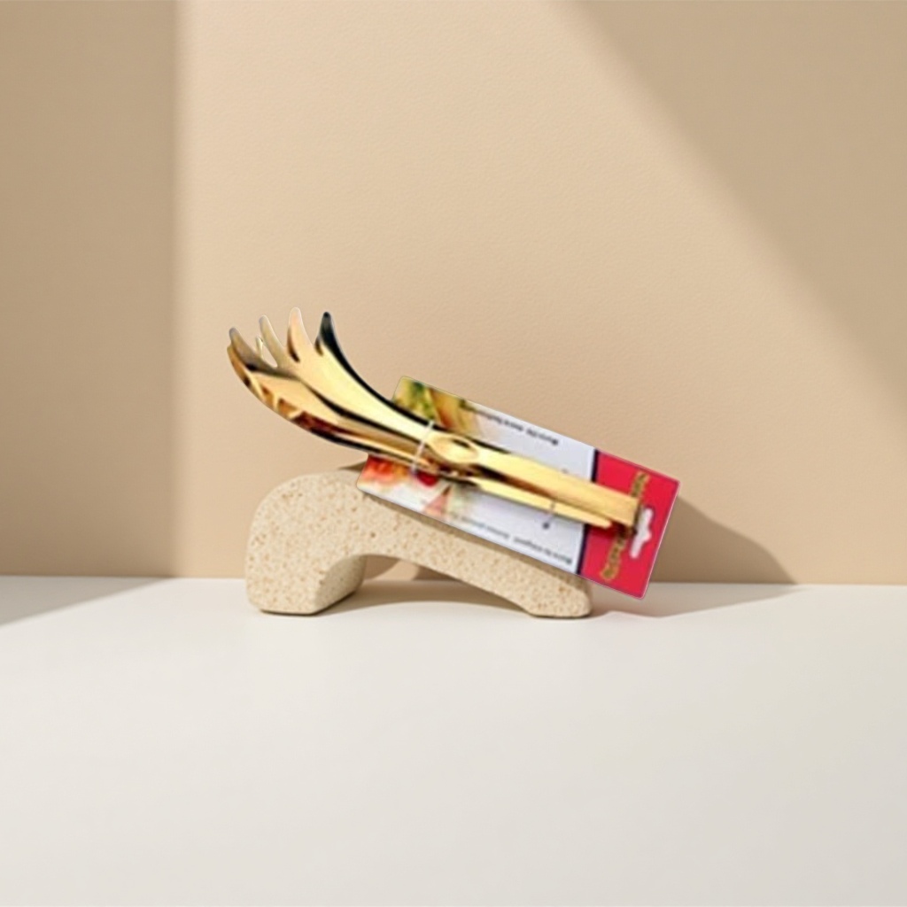 Acero inoxidable titanio crampons food clip 2 details Picture