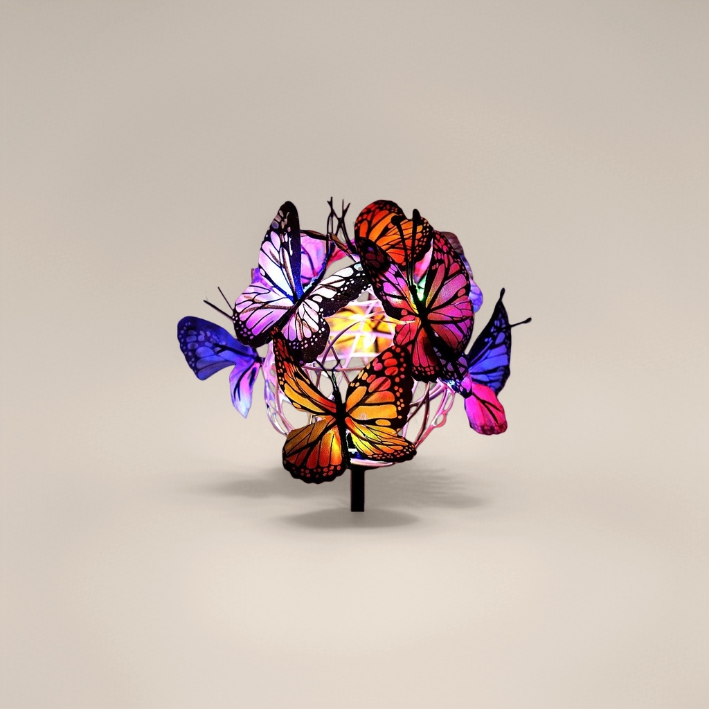 Colorful butterfly decorative balls, festival party, wedding decoration, hanging ornaments, DIY by hand details Picture
