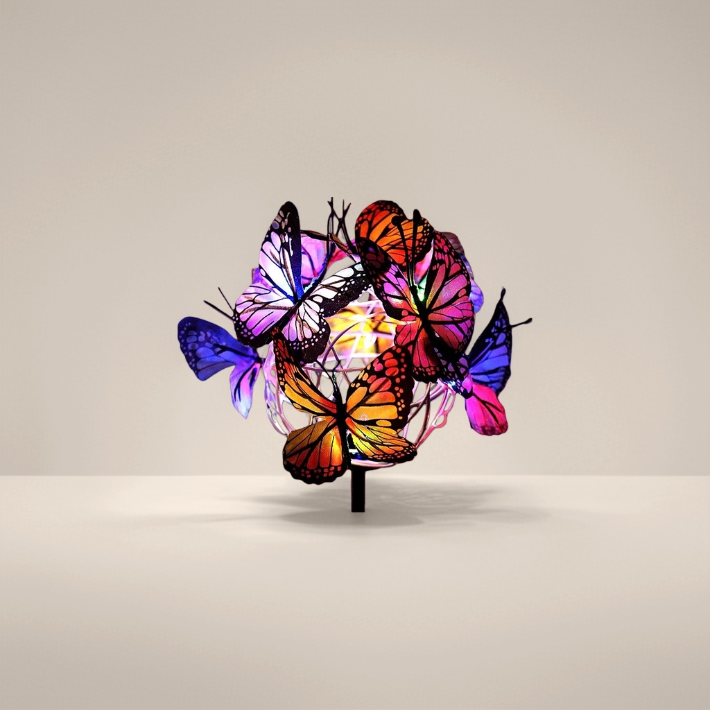 Colorful butterfly decorative balls, festival party, wedding decoration, hanging ornaments, DIY by hand Specification image