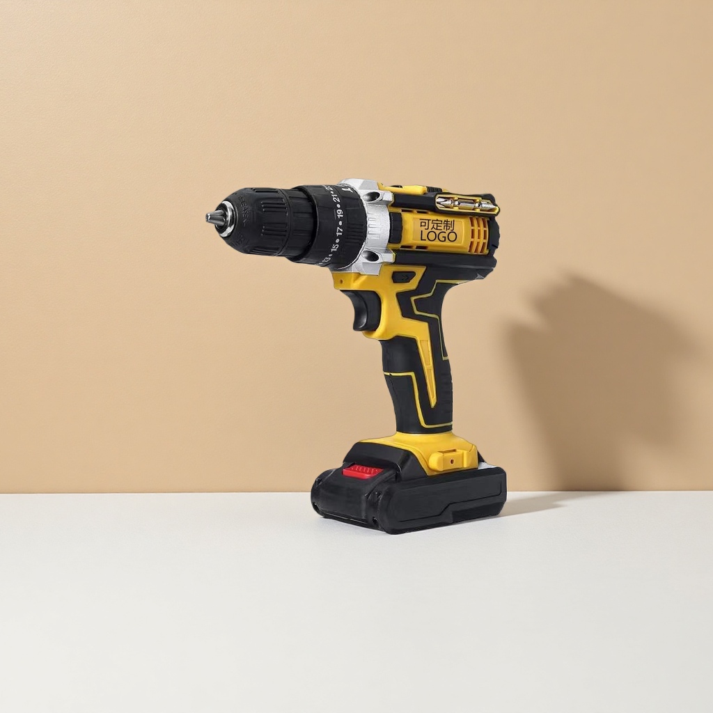 أدوات كهربائية متعددة الأغراض لحفر يدوي أصفر وأسود مزود بالألوان Specification image