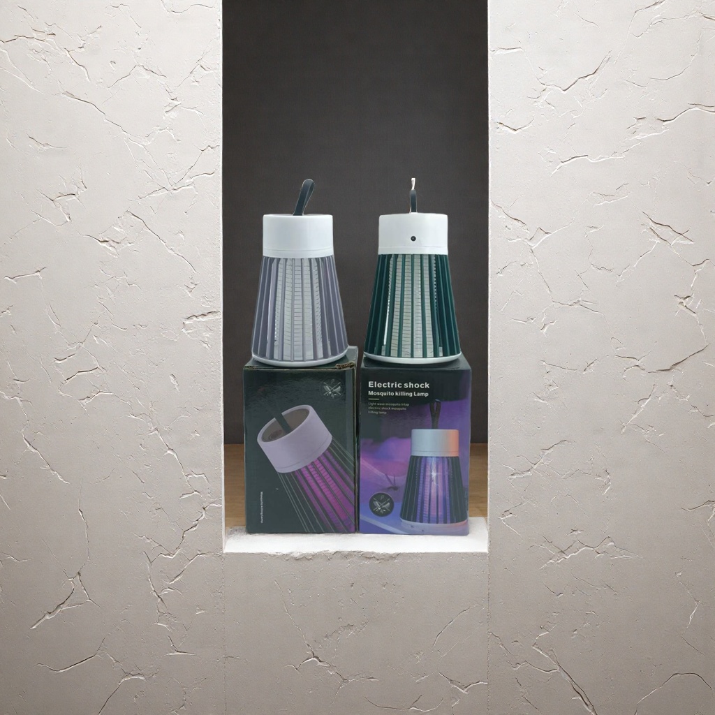 The grey and green electric mosquito-killing lamp is a quiet and highly efficient household indoor mosquito repellent details Picture