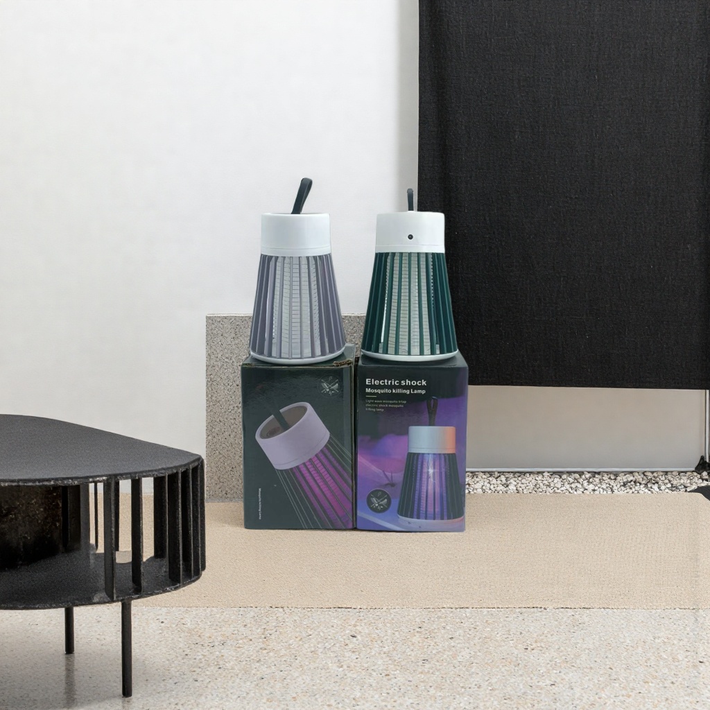 The grey and green electric mosquito-killing lamp is a quiet and highly efficient household indoor mosquito repellent Specification image