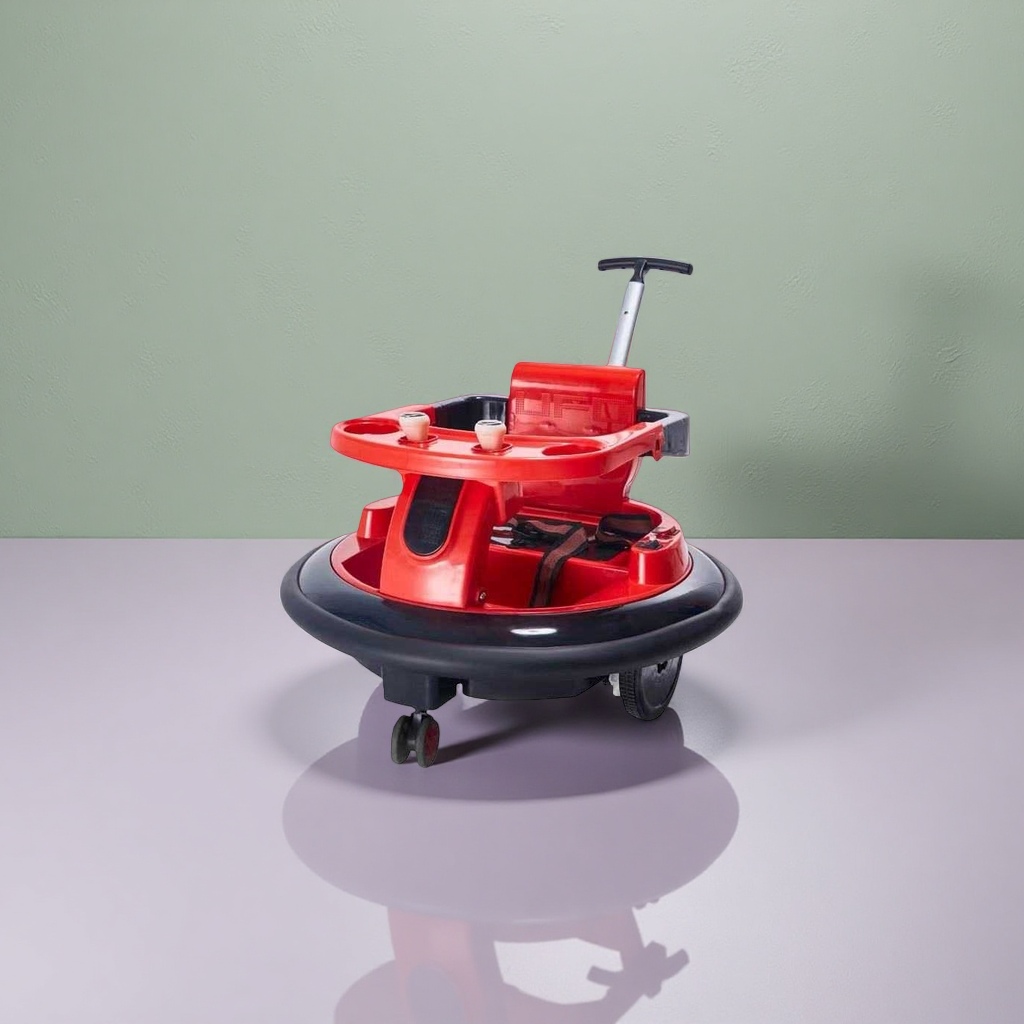 The red children's electric bumper car can rotate 360 degrees to avoid obstacles and is safe with remote control Application Scenario
