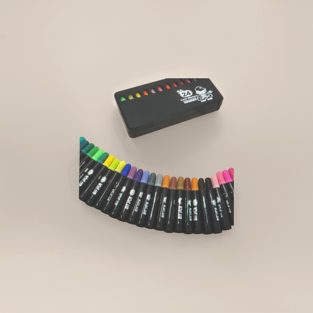 Black marker pen set, quick-drying, waterproof, thick and thin, double-headed, 12 pieces Application Scenario