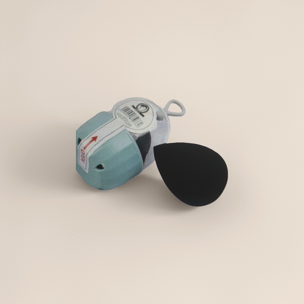 A portable pencil sharpener set for students with a light green pencil sharpener and a black sponge eraser Specification image