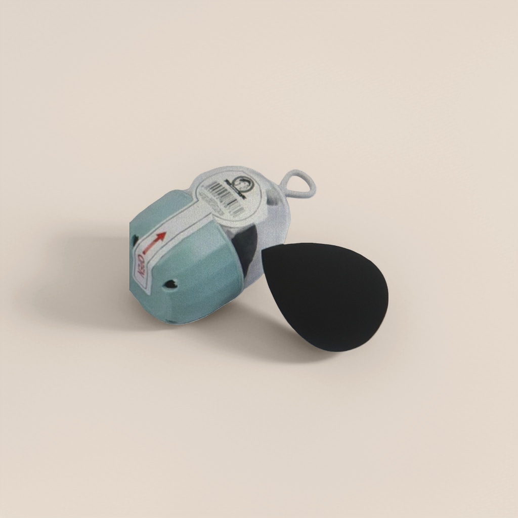 A portable pencil sharpener set for students with a light green pencil sharpener and a black sponge eraser Application Scenario