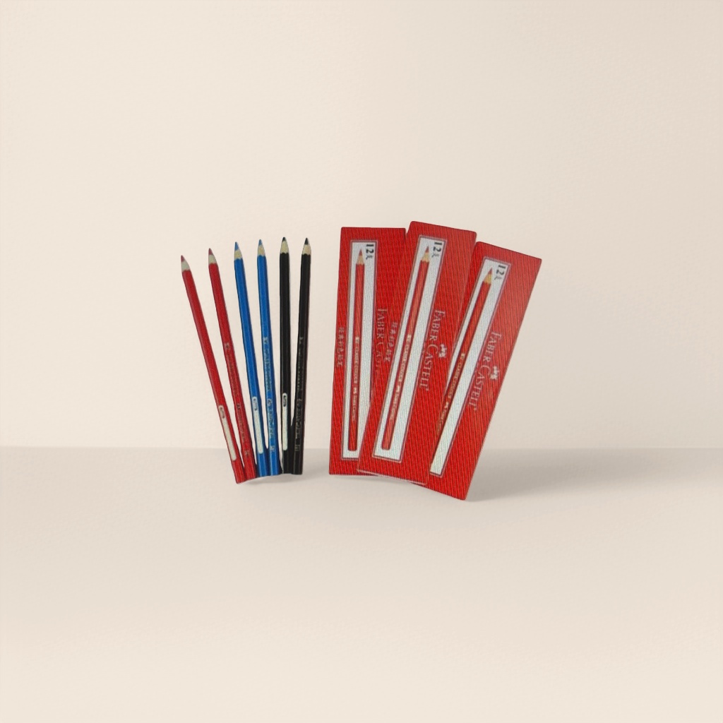 Fakale red packaging 12-color lead set with physical display in red, blue and black Application Scenario