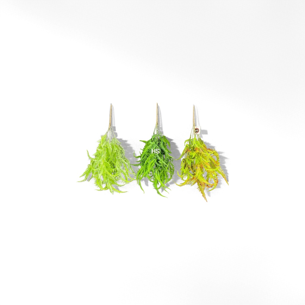 Green fern plant decorations, indoor home ornaments, Nordic-style artificial green plants