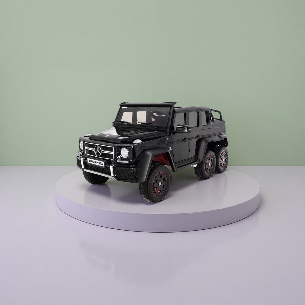 Black six-wheeled off-road vehicle, children's remote control toy car, rechargeable off-road climbing vehicle details Picture